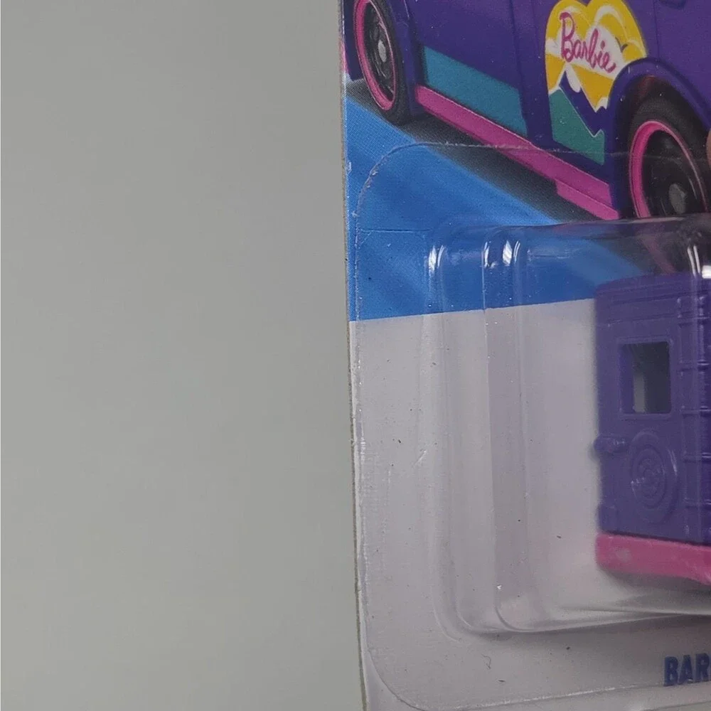Hot Wheels Lot 2 Barbie Pink Van 1/5 Special Feature • Mattel Die‑Cast Sealed